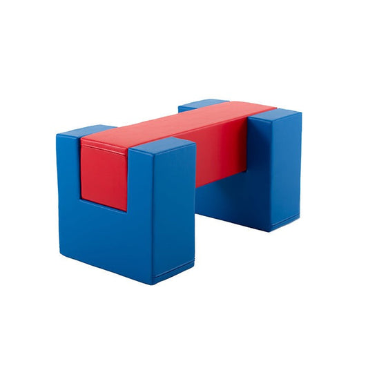 IGLU Soft Play Activity Set Balance Bridge Blue Red zachte balans- en klimset met foam speelblokken