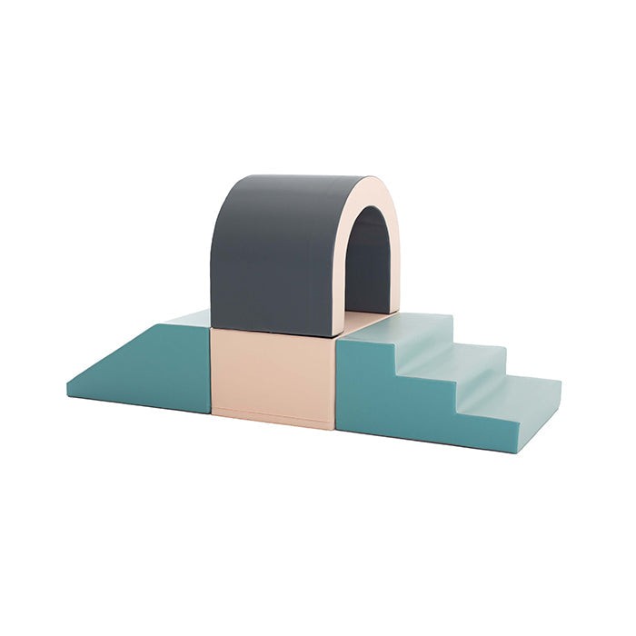 IGLU Soft Play Set Tunnel Pastel zachte foam speeltunnel voor kinderen