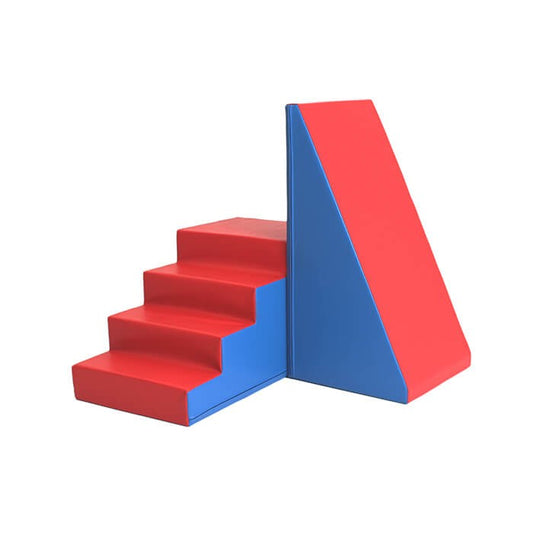 IGLU Mega Fun Slider blauw en rood zachte foam klim- en speelset voor kinderen